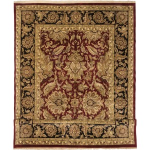 ECARPETGALLERY One-of-a-Kind Sultanabad Hand-Knotted Dark Red Area Rug ECR2301